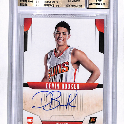 2015 Absolute Memorabilia Next Day Autographs Devin Booker #13 BGS 9.5 Auto 10