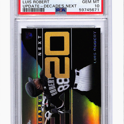 2020 Topps Chrome Update Decade's Next Luis Robert #DNC2 PSA 10