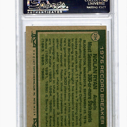 1977 Topps Nolan Ryan #234 Oc PSA 8