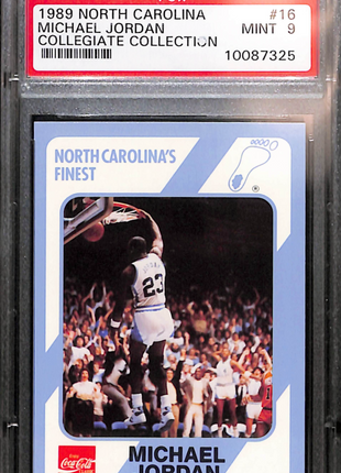 1989 Collegiate Collection North Carolina Michael Jordan #16 PSA 9