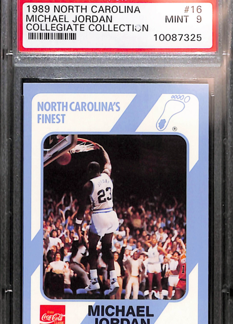 1989 Collegiate Collection North Carolina Michael Jordan #16 PSA 9
