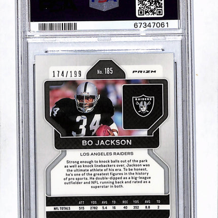 2021 Panini Prizm Bo Jackson #185 Blue Wave PSA 9 /199