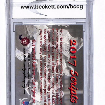 2017 Historic Autographs Scripts Bill Fleming BGS Authentic Auto