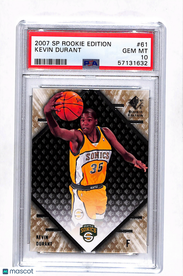 2007 SP Rookie Edition Kevin Durant #61 PSA 10