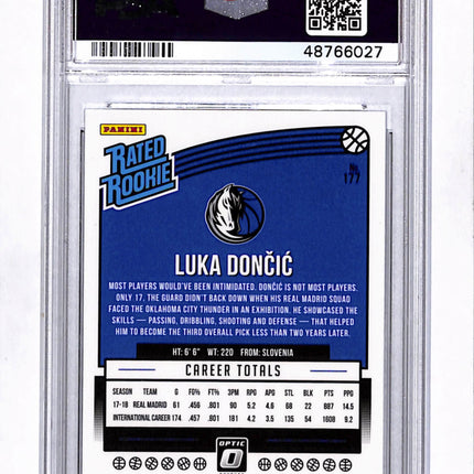 2018 Panini Donruss Optic Luka Doncic #177 Shock PSA 9