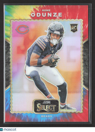 2024 Panini Score Select Rome Odunze #18 RC Tie Dye Prizm /25