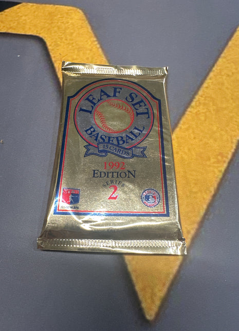 1992 leaf baseball series 2 pack