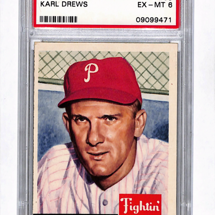 1953 Topps Karl Drews #59 PSA 6