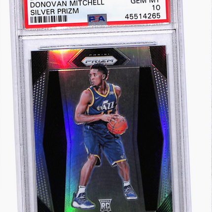 2017 Panini Prizm Donovan Mitchell #117 Silver PSA 10