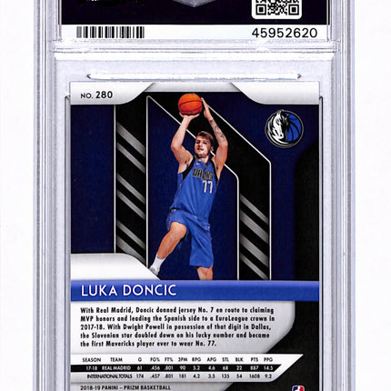 2018 Panini Prizm Luka Doncic #280 PSA 9