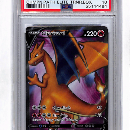 2020 Pokemon Black Star Promo Charizard V ChAMPIONS PATH PSA 10 #050