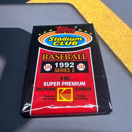 1992 Topps Stadium series 2 baseball pack