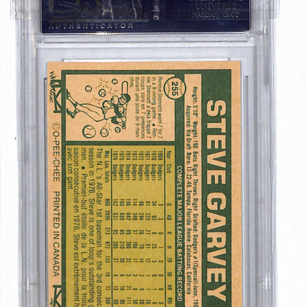 1977 O-Pee-Chee Steve Garvey #255 PSA 8