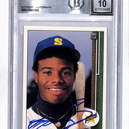 1989 Upper Deck Ken Griffey Jr. #1 Rookie BGS Authentic BAS Auto 10