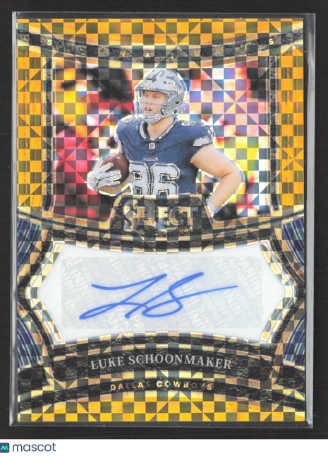 2024 Panini Select Prizm Luke Schoonmaker #SP-LSR Gold Checkerboard Auto/10