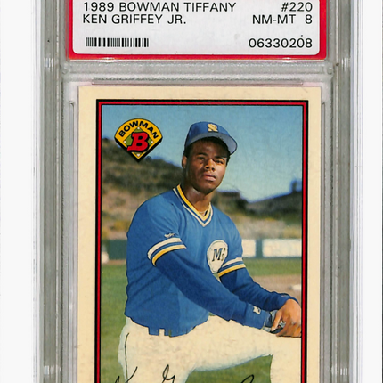 1989 Bowman Tiffany Ken Griffey JR. #220 PSA 8
