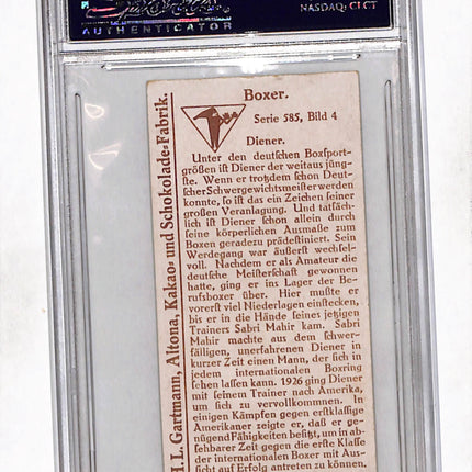 1926 C.H.L. Gartmann Boxers Diener #4 PSA 4