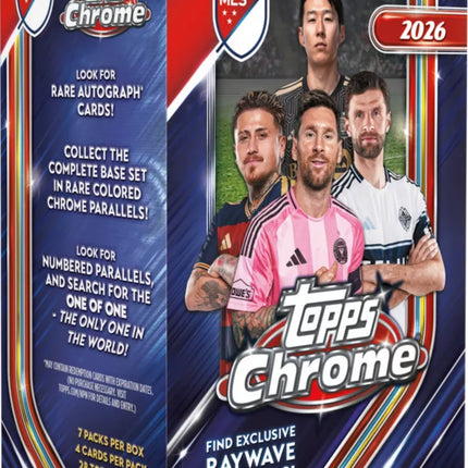 SOCCER 2026 Topps Chrome Major League Soccer Value Box