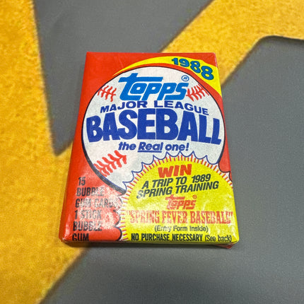 1988 Topps Baseball Pack