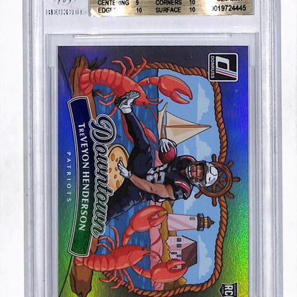 2025 Donruss Horizontal Downtown TreVeyon Henderson #15 BGS 9.5