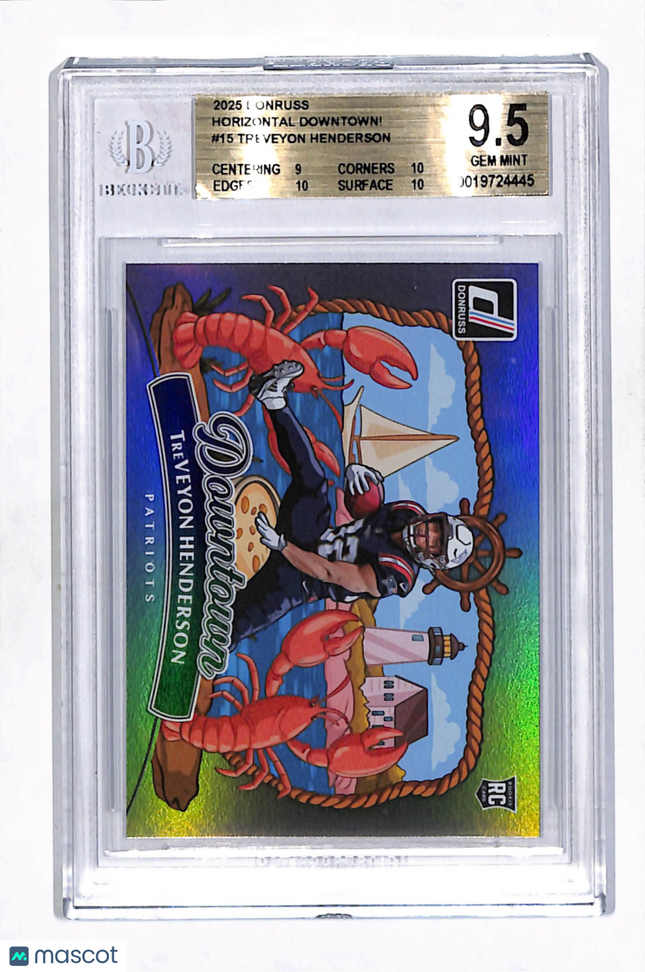 2025 Donruss Horizontal Downtown TreVeyon Henderson #15 BGS 9.5