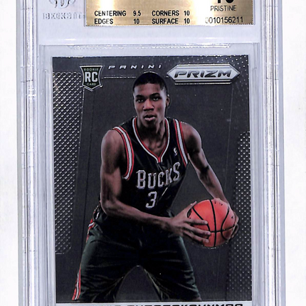 2013 Panini Prizm Giannis Antetokounmpo #290 Rookie BGS 10