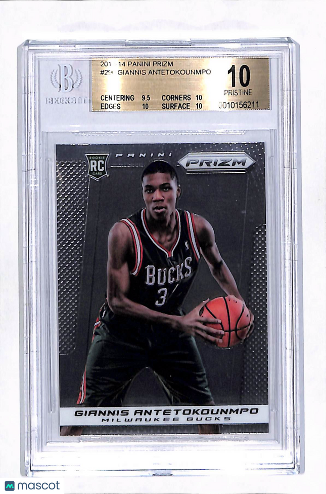 2013 Panini Prizm Giannis Antetokounmpo #290 Rookie BGS 10