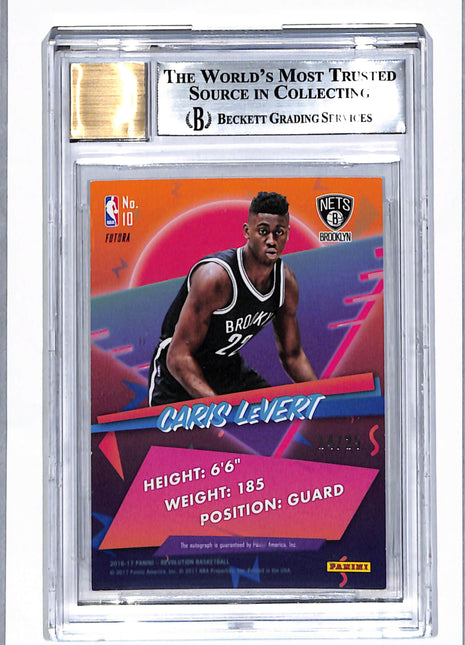 2016 Panini Revolution Rookie Auto Futura Caris LeVert /25 #10 BGS 9 Auto 9