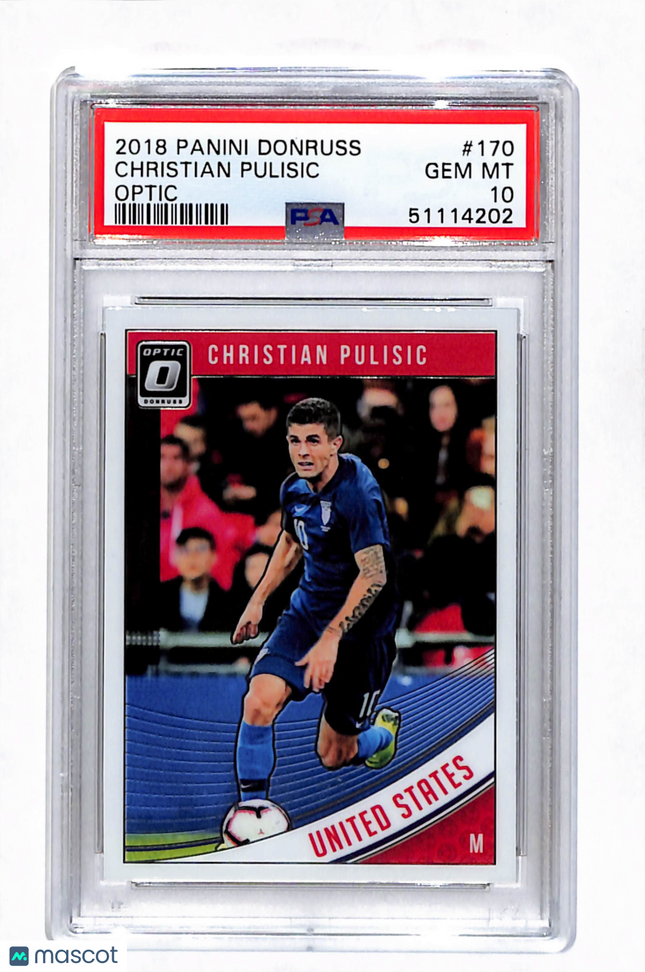 2018 Panini Donruss Christian Pulisic #170 Optic PSA 10