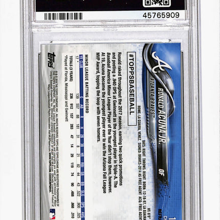 2018 Topps Chrome Ronald Acuna JR. #193 X Fractor PSA 10