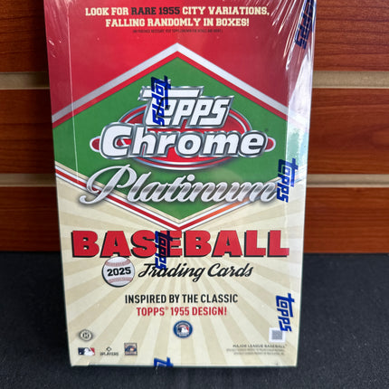 Baseball 2025 topps chrome platinum box