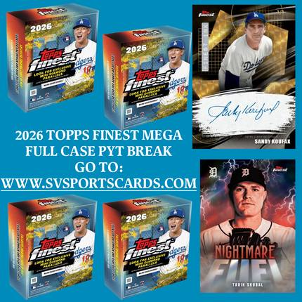 2026 Topps Finest Baseball Mega Full Case PYT Break (20)
