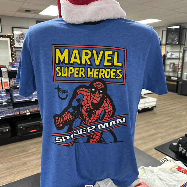 Topps Spiderman blue tee