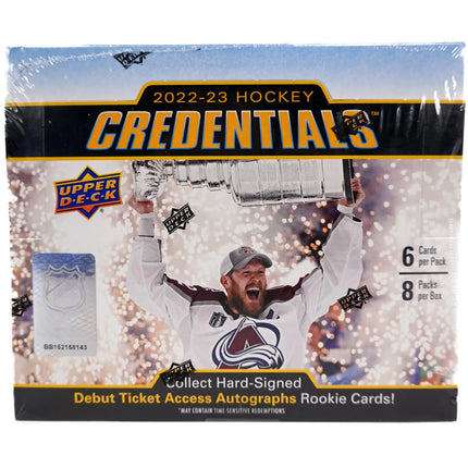 NHL 2022-2023 UD Credentials Hockey Hobby Box