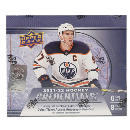 NHL 2021/22 Upper Deck Credentials Hockey Hobby Box