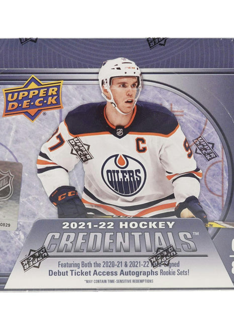 2021/22 Upper Deck Credentials Hockey Hobby Box