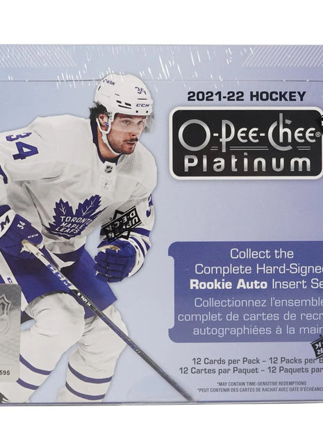 2021-2022 Upper Deck O-Pee-Chee Platinum Hockey Hobby Box