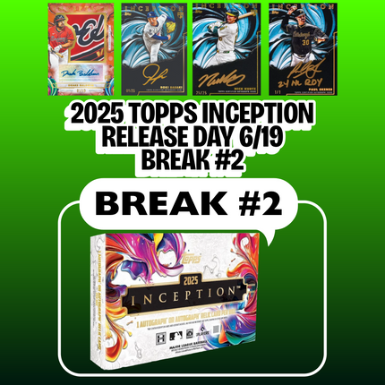 2025 TOPPS INCEPTION MLB FULL CASE PYT BREAK #2
