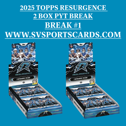 2025 Topps Resurgence Football Hobby 2 box PYT #1