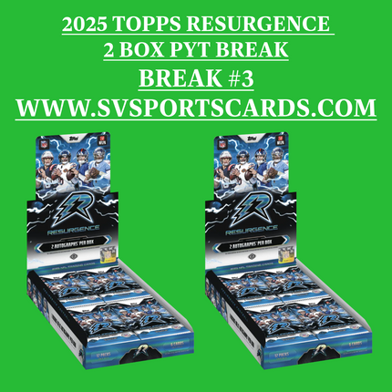 2025 Topps Resurgence Football Hobby 2 box PYT #3