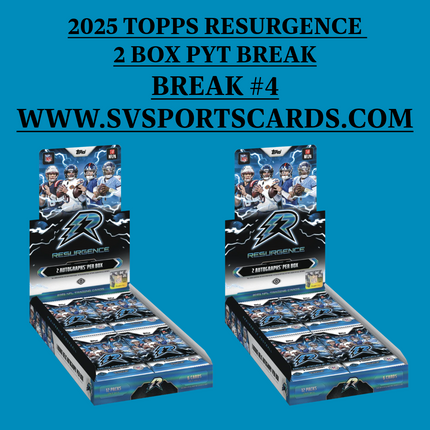 2025 Topps Resurgence Football Hobby 2 box PYT #4