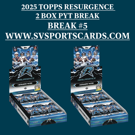 2025 Topps Resurgence Football Hobby 2 box PYT #5