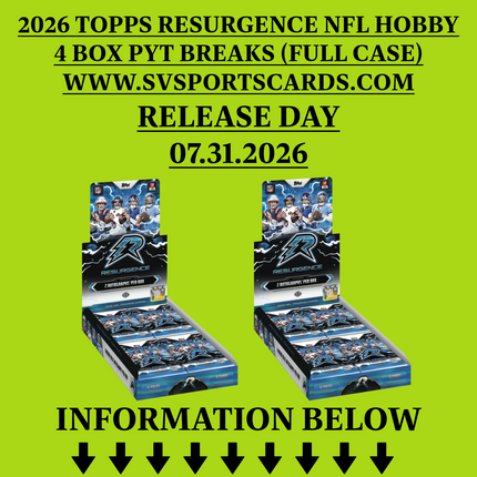 BREAK #1 2025 Topps Resurgence Football Hobby 4 box PYT Release Day 07.31.2026
