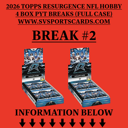 BREAK #2 2025 Topps Resurgence Football Hobby 4 box PYT Release Day 07.31.2026