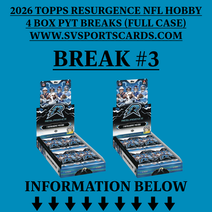 BREAK #3 2025 Topps Resurgence Football Hobby 4 box PYT Release Day 07.31.2026