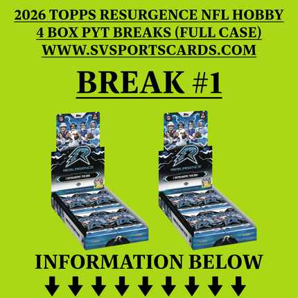 BREAK #1 2025 Topps Resurgence Football Hobby 4 box PYT Release Day 07.31.2026