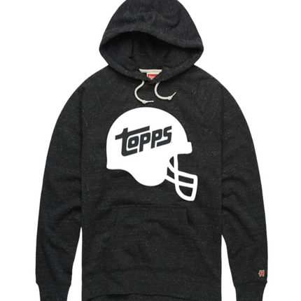 Topps Football Helmet Hoodie Charcoal