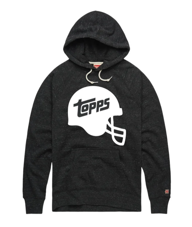 Topps Football Helmet Hoodie Charcoal