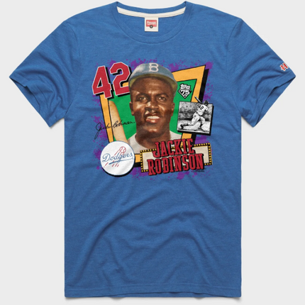 Topps 75th Jackie Robinson Icon Card Royal Blue Tee