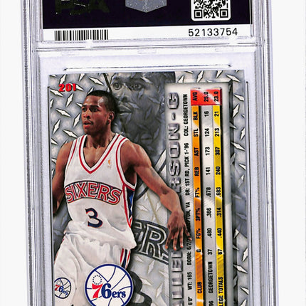 1996 Metal Allen Iverson #201 PSA 9